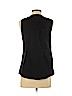 Ann Taylor LOFT Outlet 100% Cotton Black Sleeveless Blouse Size S - photo 2