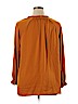 Old Navy 100% Polyester Orange Long Sleeve Blouse Size XL - photo 2