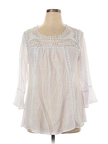 New Directions 3/4 Sleeve Blouse (view 1)