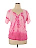 Envy Me 100% Cotton Pink Short Sleeve Blouse Size 1X - photo 1