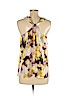 J. Crew Factory Store 100% Silk Yellow Sleeveless Silk Top Size 8 - photo 2