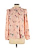 Ann Taylor LOFT 100% Rayon Pink Long Sleeve Blouse Size S - photo 1