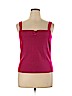 Sigrid Olsen Pink Sleeveless Silk Top Size XL - photo 1