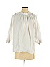 Uniqlo 100% Cotton White 3/4 Sleeve Blouse Size S - photo 1