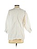 Uniqlo 100% Cotton White 3/4 Sleeve Blouse Size S - photo 2