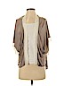 Frenchi 100% Rayon Tan Cardigan Size S - photo 1
