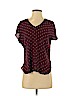 Ann Taylor LOFT 100% Polyester Burgundy Short Sleeve Blouse Size XS (petite) - photo 1