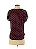 Ann Taylor LOFT 100% Polyester Burgundy Short Sleeve Blouse Size XS (petite) - photo 2