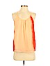 Old Navy 100% Polyester Orange Sleeveless Blouse Size S - photo 1
