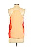 Old Navy 100% Polyester Orange Sleeveless Blouse Size S - photo 2