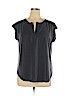 Ann Taylor LOFT Outlet Gray Short Sleeve Top Size XL - photo 1