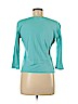 Jillian Jones 100% Pima Cotton Blue 3/4 Sleeve T-Shirt Size M - photo 2