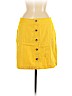 Ann Taylor LOFT 100% Cotton Yellow Casual Skirt Size 8 - photo 1