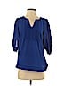 41Hawthorn 100% Polyester Blue 3/4 Sleeve Blouse Size S - photo 1