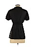 BCBGMAXAZRIA Black Short Sleeve Silk Top Size S - photo 2