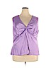 Daisy Fuentes Purple Sleeveless Blouse Size 3X - photo 1
