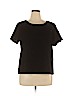 J. Crew Factory Store 100% Polyester Black Short Sleeve Blouse Size XL - photo 1