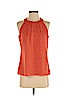 Banana Republic 100% Polyester Orange Sleeveless Blouse Size 2 - photo 1