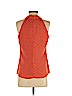 Banana Republic 100% Polyester Orange Sleeveless Blouse Size 2 - photo 2