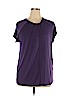 Banana Republic Factory Store Purple Short Sleeve Top Size XL - photo 1