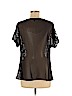 Express 100% Polyester Black Short Sleeve Blouse Size M - photo 2