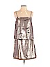 Banana Republic 100% Polyester Silver Cocktail Dress Size 4 - photo 1