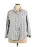 Old Navy Gray Long Sleeve Button-Down Shirt Size XXL - photo 1
