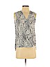 Adrianna Papell 100% Polyester White Sleeveless Blouse Size S - photo 1