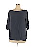 Ann Taylor LOFT 100% Polyester Gray 3/4 Sleeve Blouse Size XL - photo 1
