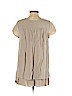 Matilda Jane 100% Rayon Tan Short Sleeve Blouse Size S - photo 2