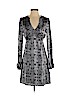 Nanette Lepore 100% Polyester Gray Casual Dress Size 4 - photo 1