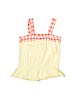 Naartjie Kids 100% Cotton Checkered-gingham Yellow Sleeveless Blouse Size 4 - photo 2