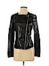 Black Rivet 100% Polyester Black Faux Leather Jacket Size XS - photo 1