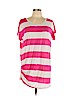 New York & Company Pink Short Sleeve Top Size L - photo 1