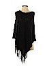 Summer & Rose 100% Acrylic Black Poncho Size P (petite) - photo 1