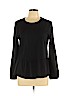 Zara 100% Cotton Black Long Sleeve T-Shirt Size L - photo 1