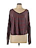 Double Zero 100% Cotton Burgundy Long Sleeve T-Shirt Size L - photo 1