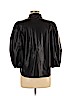 Zara 100% Polyurethane Black Faux Leather Jacket Size M - photo 2