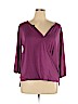 Q&A Purple Long Sleeve Top Size XL - photo 1