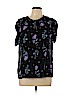 Old Navy 100% Rayon Black Short Sleeve Blouse Size L - photo 1