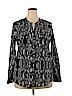 Calvin Klein 100% Polyester Black Long Sleeve Blouse Size XL - photo 1