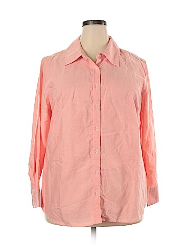 Jessica London Long Sleeve Button-Down Shirt (view 1)