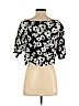 Garage 100% Polyester Black Short Sleeve Blouse Size S - photo 2
