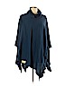 Alex Marie 100% Acrylic Blue Poncho Size Lg - XL - photo 1
