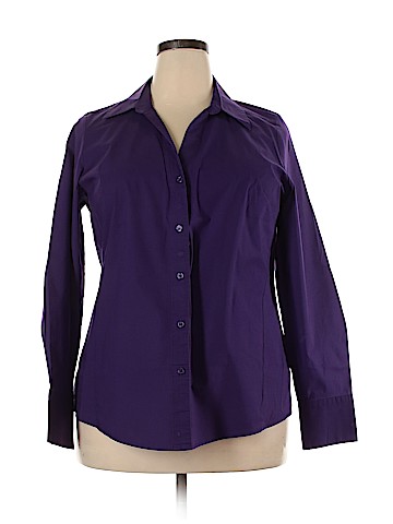 Lane Bryant Long Sleeve Button-Down Shirt (view 1)