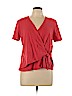 Old Navy 100% Cotton Red Short Sleeve Top Size L - photo 1
