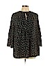 Gap 100% Polyester Black 3/4 Sleeve Blouse Size L - photo 1