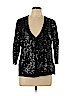 Chico's 100% Cotton Black Cardigan Size Lg (2) - photo 1