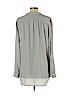 Ann Taylor LOFT 100% Polyester Blue Long Sleeve Blouse Size L - photo 2