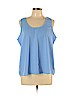 J.Crew 100% Polyester Blue Sleeveless Blouse Size XL - photo 1